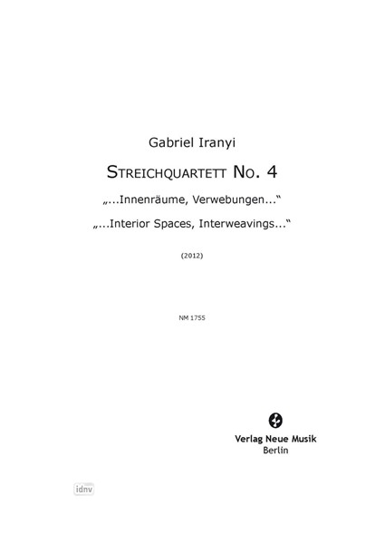 Streichquartett Nr. 4 (2010)