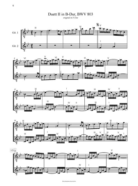 Clavier-Übung II für 2 Gitarren bearbeitet Clavier-Übung II für 2 Gitarren bearbeitet