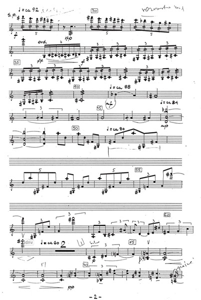 Musica für Klarinette und Streichquartett (1984-1985) Musica für Klarinette und Streichquartett (1984-1985)