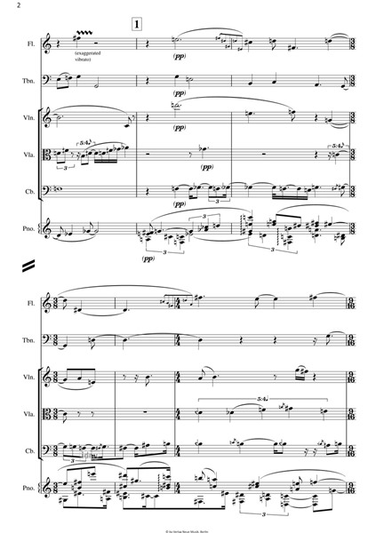 Don't insult our intelligence für Flöte, Posaune, Klavier, Violine, Viola und Kontrabass (2015) Don't insult our intelligence für Flöte, Posaune, Klavier, Violine, Viola und Kontrabass (2015)