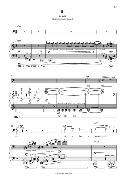 CANORIS - canorus I-III für tiefe Stimme und Klavier (2014) CANORIS - canorus I-III für tiefe Stimme und Klavier (2014)