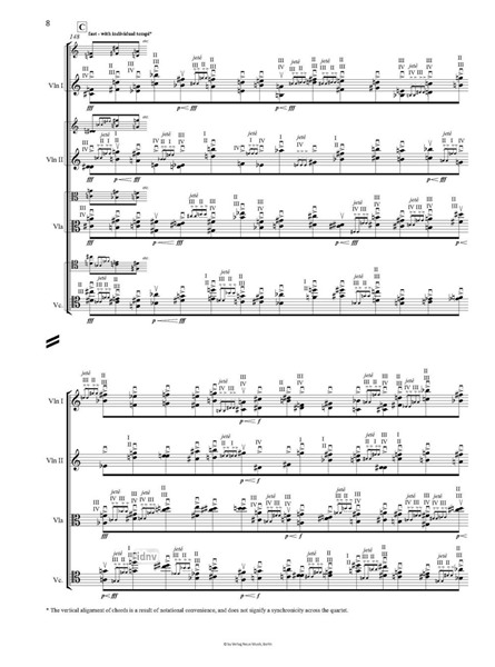 String Quartet: Trajectories für Streichquartett (2006)