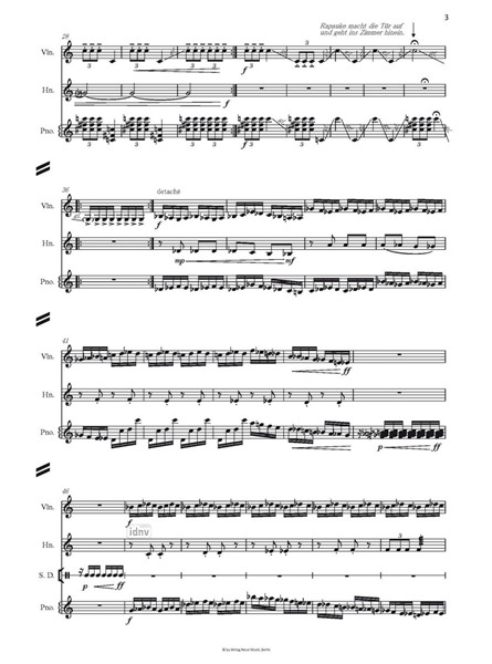 Rapauke klopft an die Tür für Toy Piano, Horn, Violine und Schlagwerk (2019) Rapauke klopft an die Tür für Toy Piano, Horn, Violine und Schlagwerk (2019)