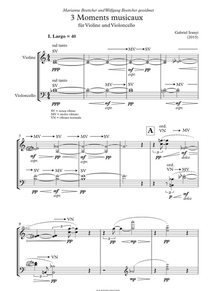 3 Moments musicaux für Violine und Violoncello (2015) 3 Moments musicaux für Violine und Violoncello (2015)