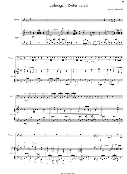 Wagneriana für Pauken und Klavier Wagneriana für Pauken und Klavier