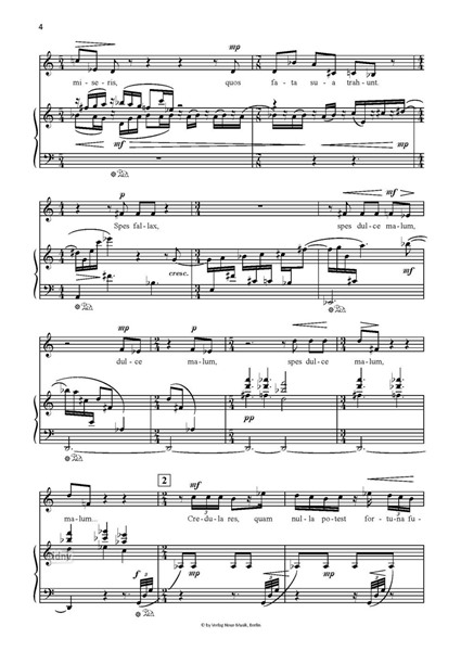 Epigramm III für Mezzosopran und Klavier (2002) Epigramm III für Mezzosopran und Klavier (2002)