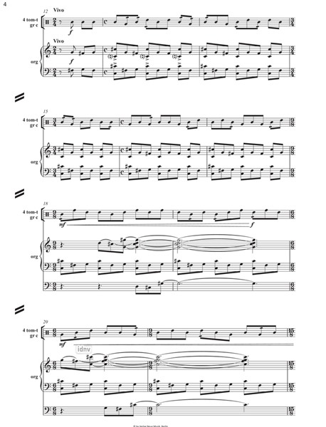 Sequenza quasi una fantasia für Orgel und Schlagzeug Sequenza quasi una fantasia für Orgel und Schlagzeug