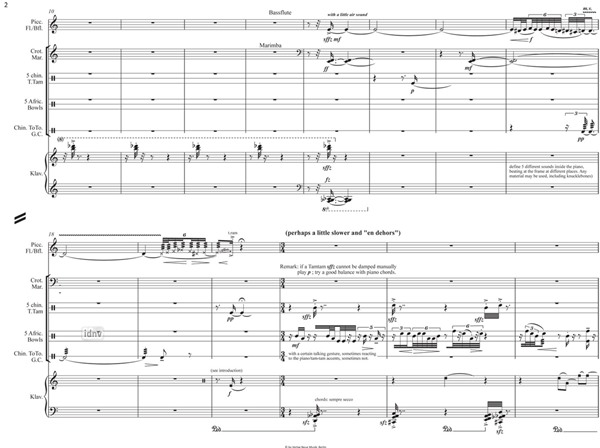 Trio IV für Flöte, Schlagzeug und Klavier (2006) Trio IV für Flöte, Schlagzeug und Klavier (2006)