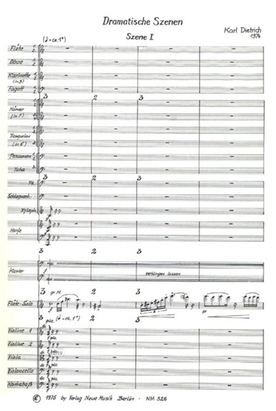 Dramatische Szenen für drei Flöteninstrumente und großes Orchester (1974) Dramatische Szenen für drei Flöteninstrumente und großes Orchester (1974)