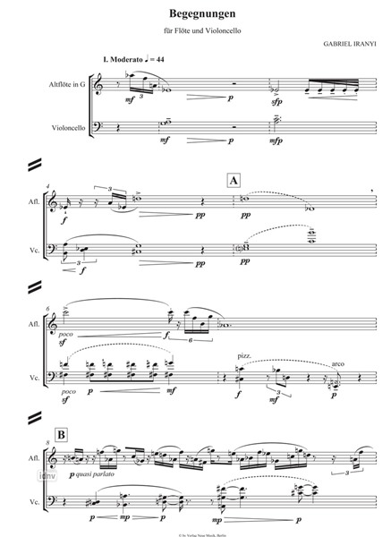 Begegnungen für Flöte und Violoncello Begegnungen für Flöte und Violoncello