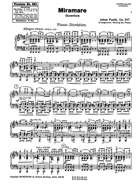 Miramare Ouvertüre für großes Orchester op. 247 Miramare Ouvertüre für großes Orchester op. 247