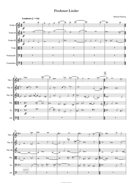 Fredener Lieder für Streichorchester (2015) Fredener Lieder für Streichorchester (2015)
