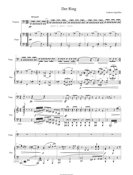 Wagneriana für Pauken und Klavier Wagneriana für Pauken und Klavier