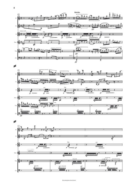 Stone Wind II für Flöte, Klarinette, Horn, Percussion, Violine und Kontrabass (2003/2004) Stone Wind II für Flöte, Klarinette, Horn, Percussion, Violine und Kontrabass (2003/2004)