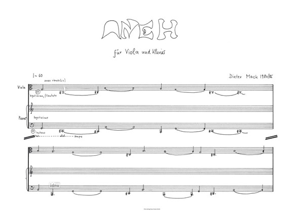 Aneh für Viola und Klavier (1984) Aneh für Viola und Klavier (1984)