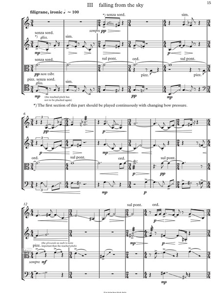Himmel unterschiedlich für Streichquartett Himmel unterschiedlich für Streichquartett