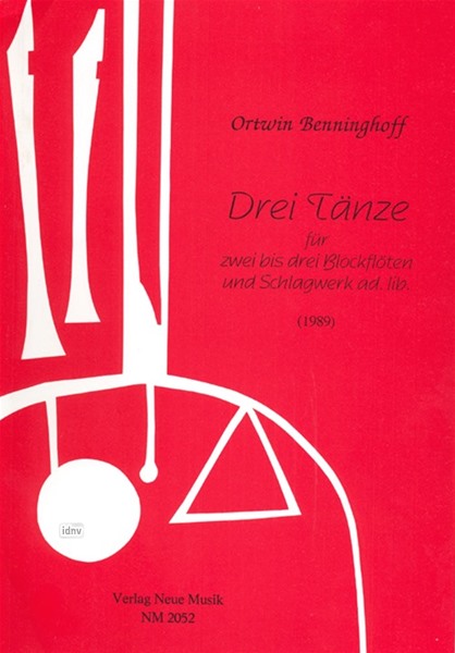 Drei Tänze für 2-3 Blockflöten und Schlagwerk ad. lib. (1987)