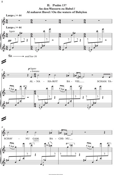 Drei Psalmen für Gesang und Klavier (1994-2008) Drei Psalmen für Gesang und Klavier (1994-2008)