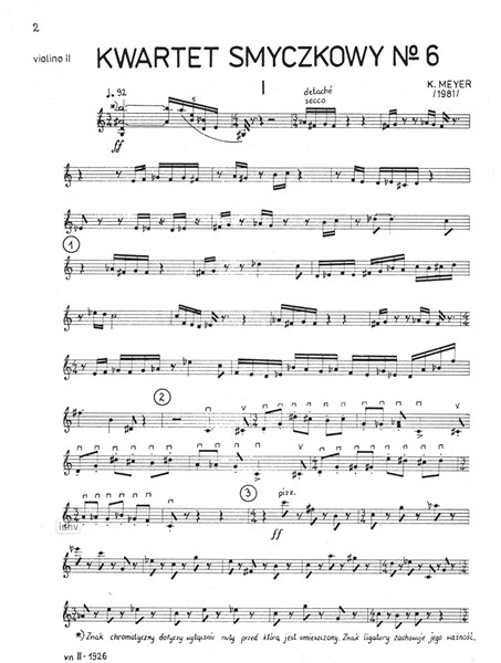Streichquartett Nr. 6 op. 51 (1981) Streichquartett Nr. 6 op. 51 (1981)