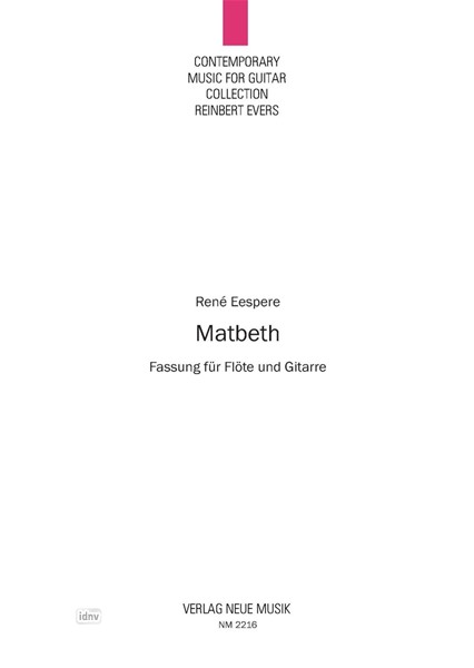Matbeth (Fl) für Flöte und Gitarre Matbeth (Fl) für Flöte und Gitarre