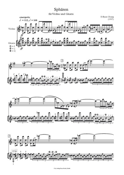 Sphären für Violine und Gitarre Sphären für Violine und Gitarre
