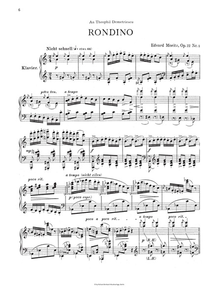 Vier Kompositionen op. 22 für Klavier Vier Kompositionen op. 22 für Klavier