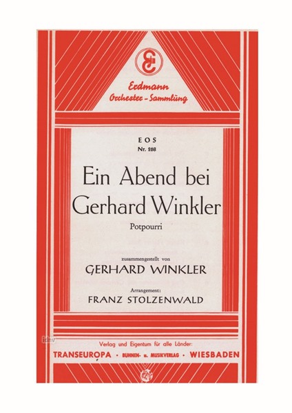 Ein Abend bei Gerhard Winkler für Salon-Orchester