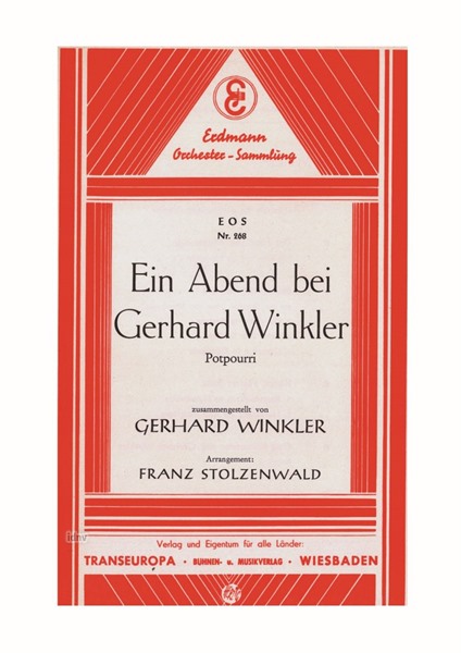 Ein Abend bei Gerhard Winkler für Salon-Orchester Ein Abend bei Gerhard Winkler für Salon-Orchester