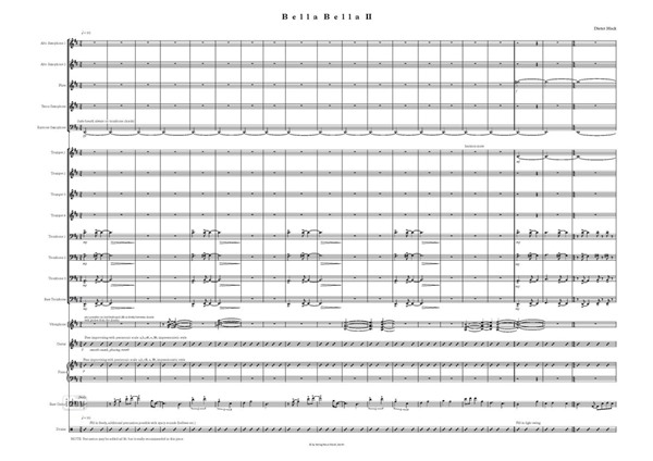 Bella Bella II für Bigband (2013) Bella Bella II für Bigband (2013)