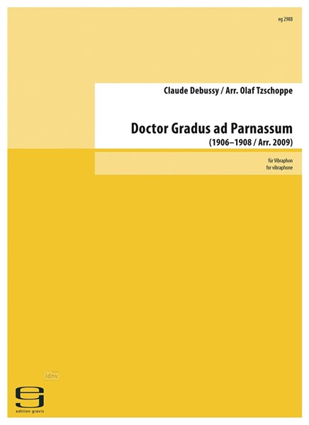 Doctor Gradus Ad Parnassum (1906-08) für Vibraphon (1906-08)