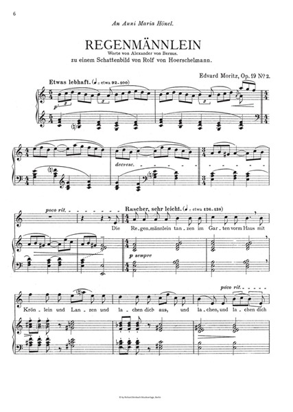 Drei heitere Lieder op. 19 für Gesang mit Klavierbegleitung Drei heitere Lieder op. 19 für Gesang mit Klavierbegleitung