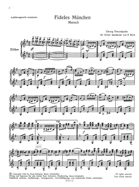 Fideles München für Zither Fideles München für Zither