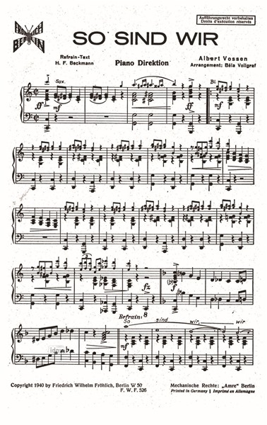 So sind wir für Salonorchester So sind wir für Salonorchester