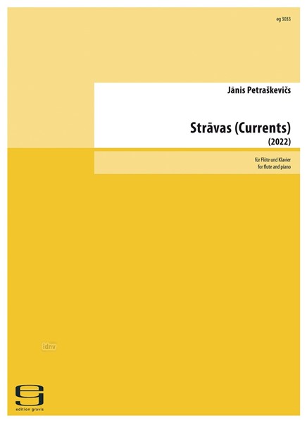 Stravas (Currents) für Flöte und Klavier (2022)