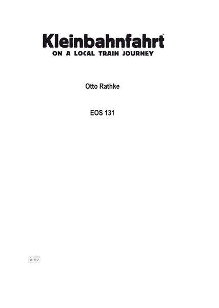 Kleinbahnfahrt für Salon-Orchester Ergänzungsstimmen großes Orchester Kleinbahnfahrt für Salon-Orchester Ergänzungsstimmen großes Orchester