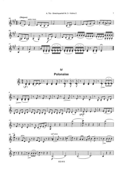 3. Streichquartett a-Moll für Streichquartett 3. Streichquartett a-Moll für Streichquartett