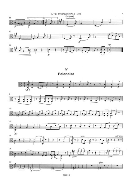 3. Streichquartett a-Moll für Streichquartett 3. Streichquartett a-Moll für Streichquartett