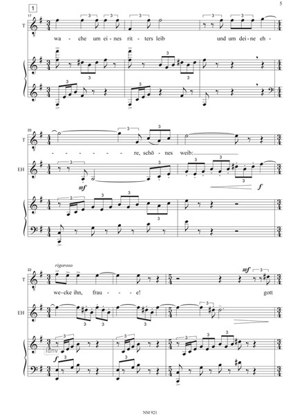 Zwei Lieder vom Abschied für Sopran, Tenor, Englischhorn und Harfe Zwei Lieder vom Abschied für Sopran, Tenor, Englischhorn und Harfe