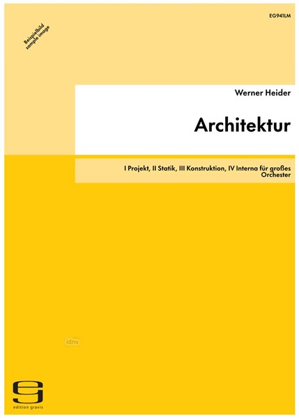 Architektur für großes Orchester (2004) Architektur für großes Orchester (2004)