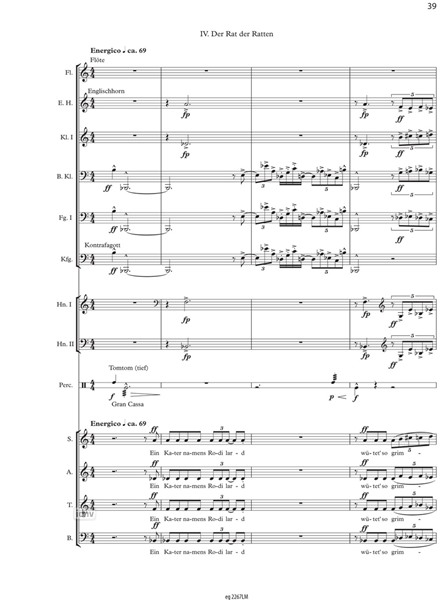 Der Rabe und der Fuchs für gemischten Chor und neun Instrumente (2015) Der Rabe und der Fuchs für gemischten Chor und neun Instrumente (2015)