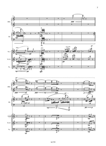 Aria dissoluta für Akkordeon, Klavier, 2 Violinen und Violoncello (2024) Aria dissoluta für Akkordeon, Klavier, 2 Violinen und Violoncello (2024)