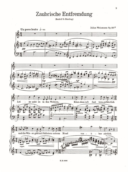 Verklärte Liebe Op. 112 für hohe Singstimme und Klavier Verklärte Liebe Op. 112 für hohe Singstimme und Klavier