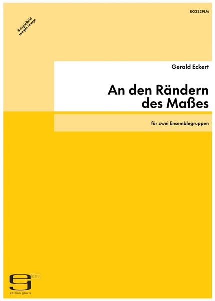 An den Rändern des Maßes für zwei Ensemblegruppen (2005-11) An den Rändern des Maßes für zwei Ensemblegruppen (2005-11)
