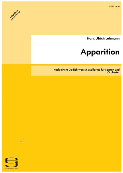 Apparition für Sopran und Orchester (2006/07) Apparition für Sopran und Orchester (2006/07)