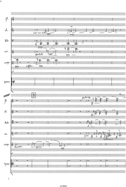 L'émigrant für Sopran und fünf Instrumente (2010) L'émigrant für Sopran und fünf Instrumente (2010)