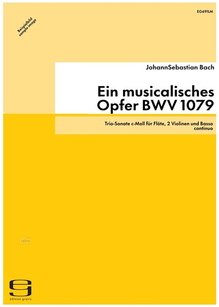 Ein musicalisches Opfer für Flöte, 2 Violinen und Basso continuo BWV 1079 (1999)