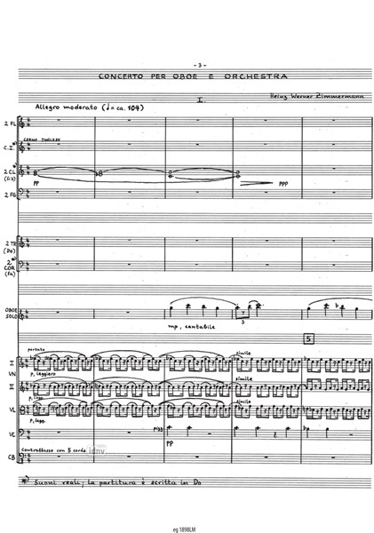 Oboenkonzert für Oboe und Orchester (1995) Oboenkonzert für Oboe und Orchester (1995)