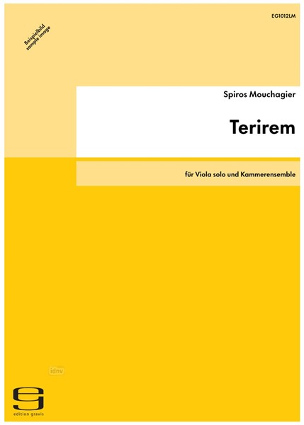 Terirem für Viola solo und Kammerensemble Terirem für Viola solo und Kammerensemble
