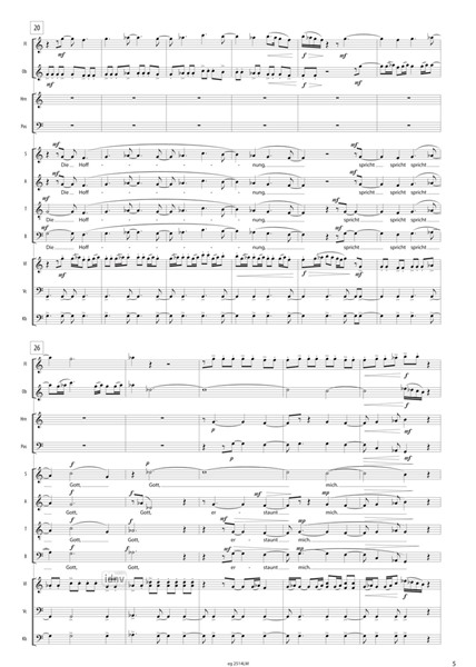 Kantate über die Hoffnung für Chor und Kammerensemble (1996) Kantate über die Hoffnung für Chor und Kammerensemble (1996)