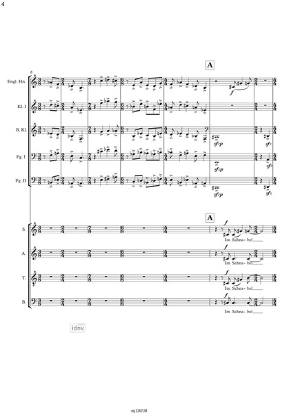 Der Rabe und der Fuchs für gemischten Chor und neun Instrumente (2015) Der Rabe und der Fuchs für gemischten Chor und neun Instrumente (2015)